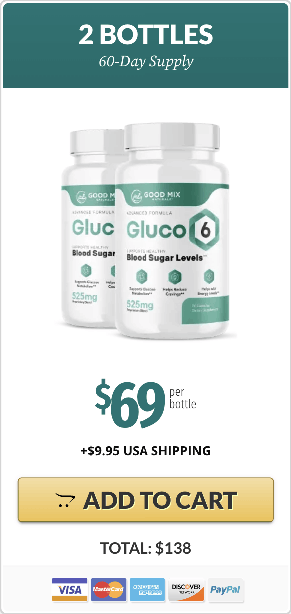 Gluco6 2 bottles