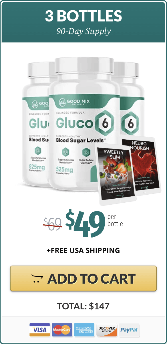 Gluco6 3 bottles-bonus